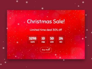 Timer Countdown Banner with Custom Background