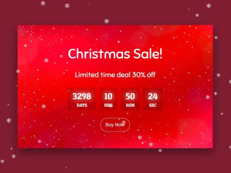 Timer Countdown Banner with Custom Background