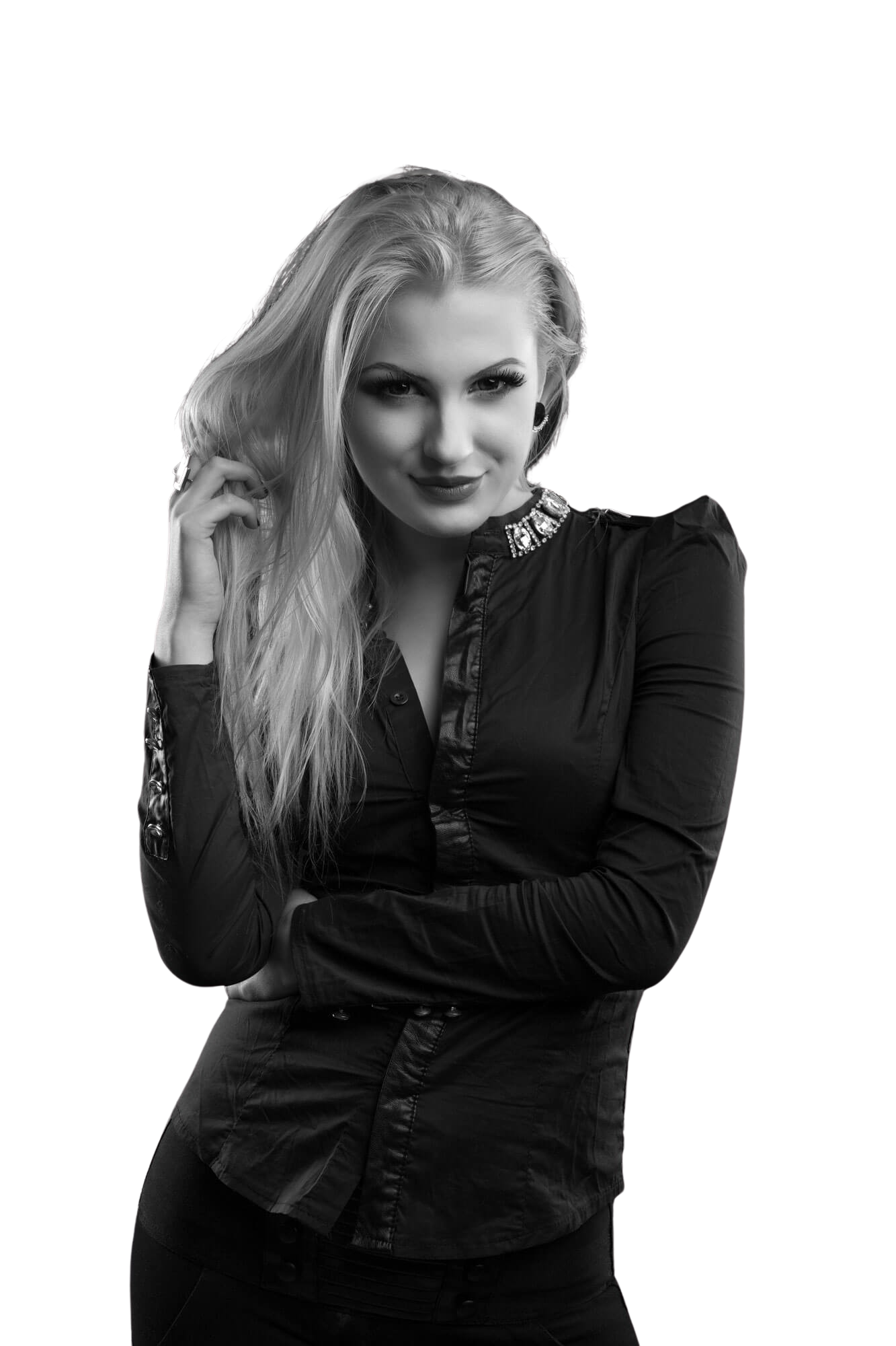 amazingblond-woman-with-perfect-makeup-long-straight-hair-wears-blouse-posing-studio-black-white-shot__1_-removebg